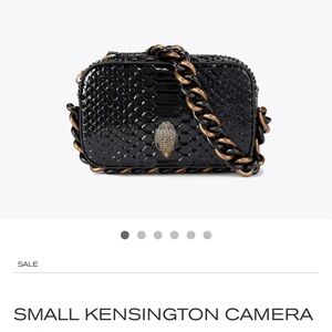 Kurt Geiger Black and Gold Crossbody Bag